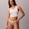 Thong a costine in cotone elasticizzato, confezione da 3 Thong a costine in cotone elasticizzato, confezione da 3