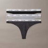 Thong a vita bassa con logo Icon, confezione da 3