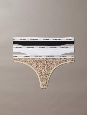 Thong a vita bassa con logo Icon, confezione da 3