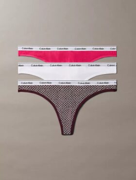 Thong a vita bassa con logo Icon, confezione da 3