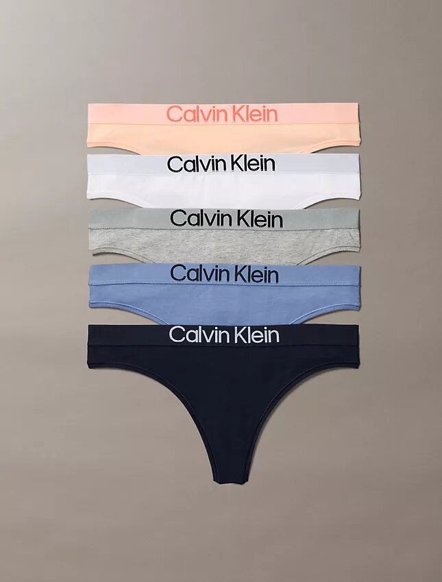 Thong in cotone al 100% – Confezione da 5 Thong in cotone al 100% – Confezione da 5