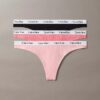 Thong in cotone Cotton Stretch a costine Carousel, confezione da 3 Thong in cotone Cotton Stretch a costine Carousel, confezione da 3