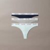 Thong in cotone Cotton Stretch a costine Carousel, confezione da 3 Thong in cotone Cotton Stretch a costine Carousel, confezione da 3