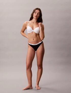 Thong in cotone Cotton Stretch a costine Carousel, confezione da 3