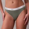 Thong in cotone elasticizzato a costine Thong in cotone elasticizzato a costine