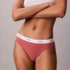 Thong in cotone elasticizzato a costine Thong in cotone elasticizzato a costine