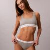 Thong in cotone elasticizzato a costine Thong in cotone elasticizzato a costine
