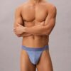 Thong in microfibra con pizzo Thong in microfibra con pizzo