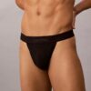 Thong in microfibra con pizzo Thong in microfibra con pizzo