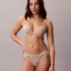 Thong in microfibra elasticizzata con pizzo, confezione da 3 Thong in microfibra elasticizzata con pizzo, confezione da 3