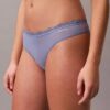 Thong in microfibra elasticizzata con pizzo, confezione da 3 Thong in microfibra elasticizzata con pizzo, confezione da 3