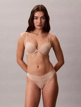 Thong in pizzo con logo Icon