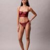 Thong in pizzo floreale nero CK Black Thong in pizzo floreale nero CK Black