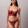 Thong in pizzo floreale nero CK Black Thong in pizzo floreale nero CK Black