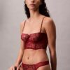 Thong in pizzo floreale nero CK Black Thong in pizzo floreale nero CK Black