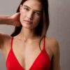 Top bikini a triangolo con logo moderno Top bikini a triangolo con logo moderno