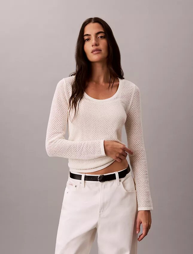 Top bouclé pointelle Top bouclé pointelle