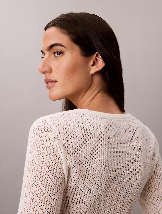 Top bouclé pointelle Top bouclé pointelle