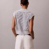 Top corto all’uncinetto con monogramma Top corto all’uncinetto con monogramma