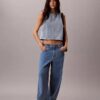 Top corto in denim Top corto in denim