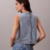 Top corto in denim Top corto in denim