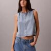 Top corto in denim Top corto in denim