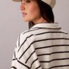Top corto in spugna a righe con Monogram Top corto in spugna a righe con Monogram
