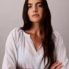 Top leggero in misto cotone Top leggero in misto cotone