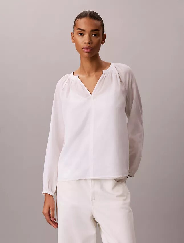 Top leggero in misto cotone Top leggero in misto cotone