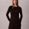 Top tunica slim in maglia sartoriale Top tunica slim in maglia sartoriale