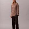 Top tunica slim in maglia sartoriale Top tunica slim in maglia sartoriale