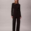 Top tunica slim in maglia sartoriale Top tunica slim in maglia sartoriale