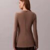 Top tunica slim in maglia sartoriale Top tunica slim in maglia sartoriale
