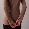 Top tunica slim in maglia sartoriale Top tunica slim in maglia sartoriale