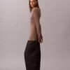 Top tunica slim in maglia sartoriale Top tunica slim in maglia sartoriale