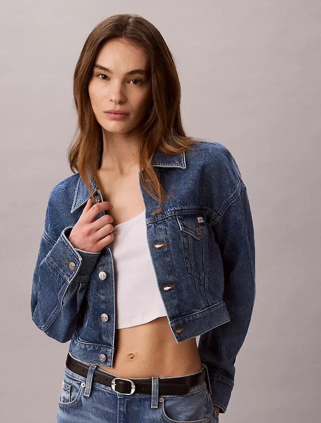 Trucker Jacket in denim corta Trucker Jacket in denim corta