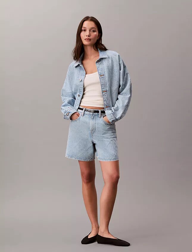 Trucker Jacket in Denim dal taglio morbido Trucker Jacket in Denim dal taglio morbido