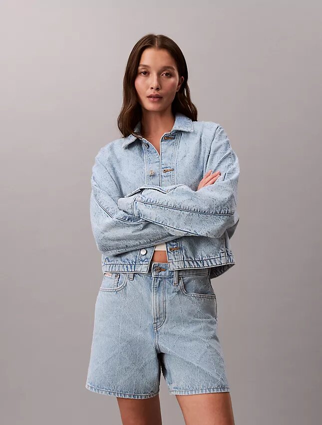Trucker Jacket in Denim dal taglio morbido Trucker Jacket in Denim dal taglio morbido