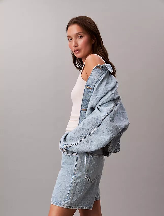 Trucker Jacket in Denim dal taglio morbido Trucker Jacket in Denim dal taglio morbido