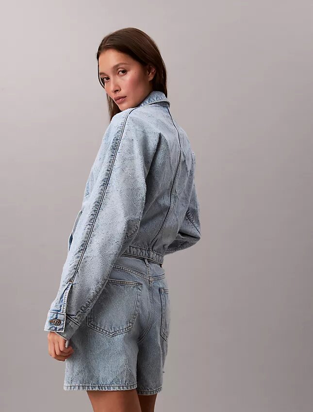 Trucker Jacket in Denim dal taglio morbido Trucker Jacket in Denim dal taglio morbido