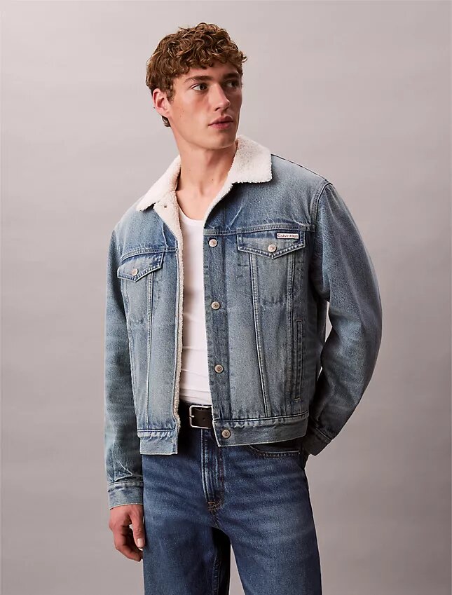 Trucker Jacket in sherpa anni ’90 Trucker Jacket in sherpa anni ’90