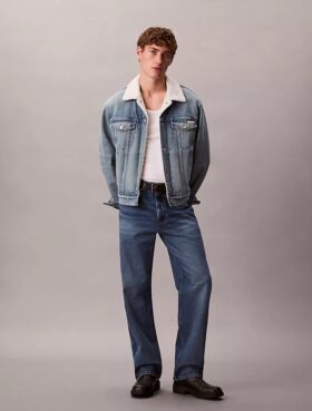 Trucker Jacket in sherpa anni ’90