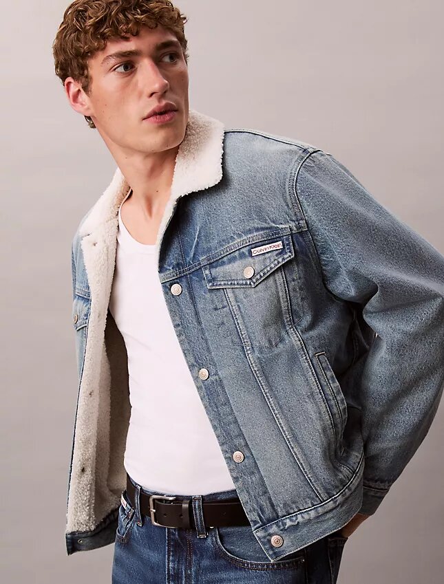 Trucker Jacket in sherpa anni ’90 Trucker Jacket in sherpa anni ’90