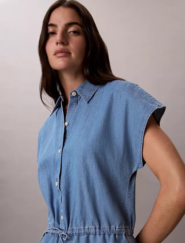 Tuta in chambray lavato Tuta in chambray lavato