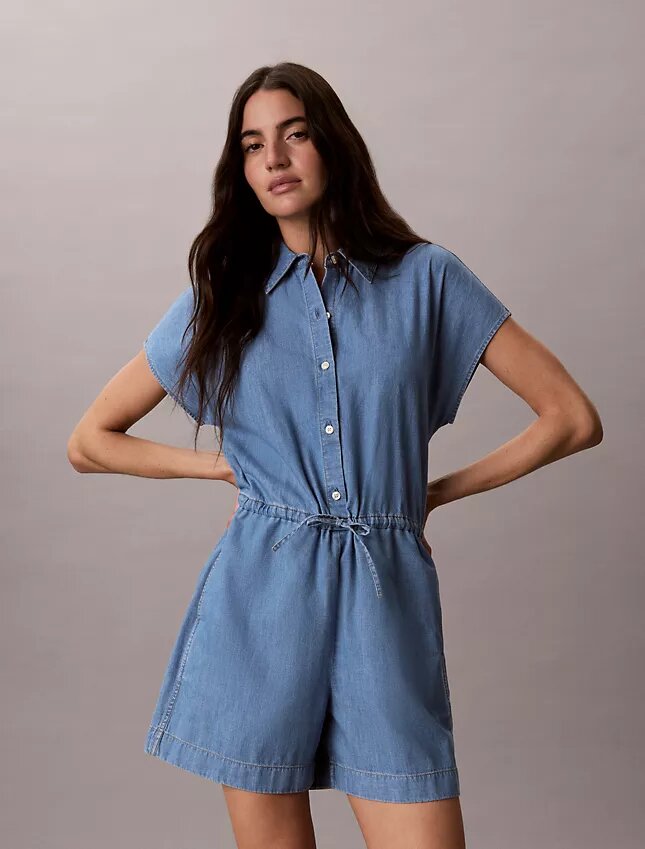 Tuta in chambray lavato Tuta in chambray lavato