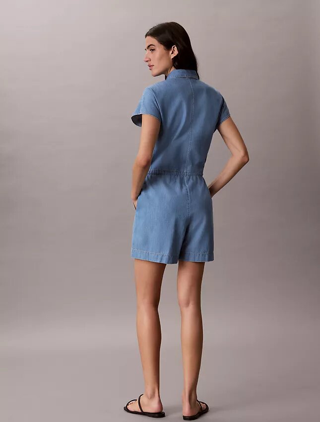 Tuta in chambray lavato Tuta in chambray lavato