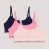 Unlined Bralette con fascia con logo, confezione da 3