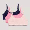 Unlined Bralette con fascia con logo, confezione da 3