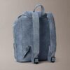 Zainetto con patta in Denim con logo