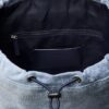 Zainetto con patta in Denim con logo
